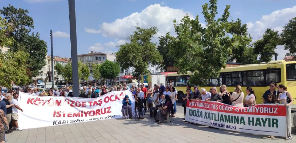 D0ĞAYA SAHİP ÇIKMAK İÇİN KARLIKÖY VE YEŞİLKÖY HALKI BİR ARADA 