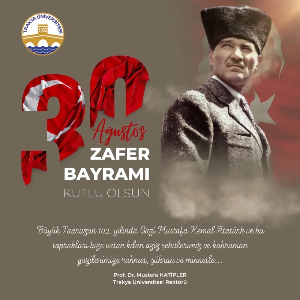  REKTÖR HATİPLERDEN ZAFER BAYRAMI MESAJI 