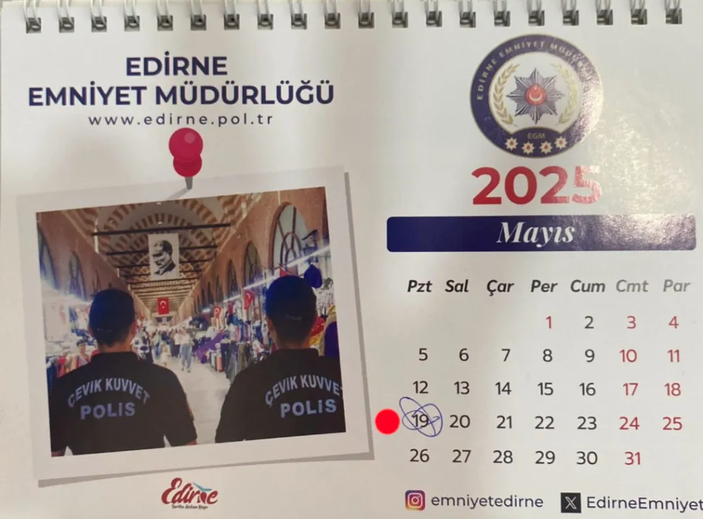 EDİRNE EMNİYETİ’NİN TAKVİMİNDE 19 MAYIS TATİL SAYILMADI!