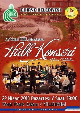 BELEDİYE TÜRK HALK MÜZİĞİ TOPLULUĞU SEMT KONSERLERİNE BAŞLADI