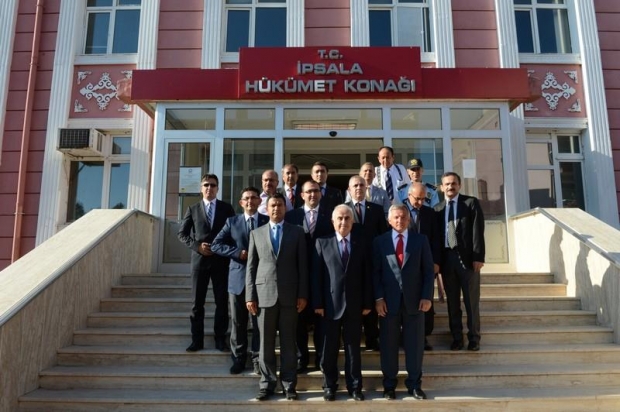 VALİ ŞAHİN İPSALA'DA İNCELEMELERDE BULUNDU