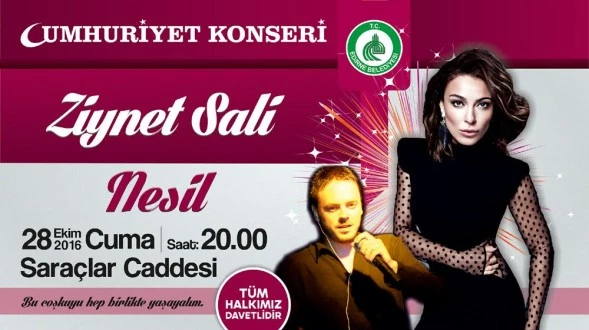 ZİYNET SALİ VE NESİL CUMHURİYET KONSERİNDE